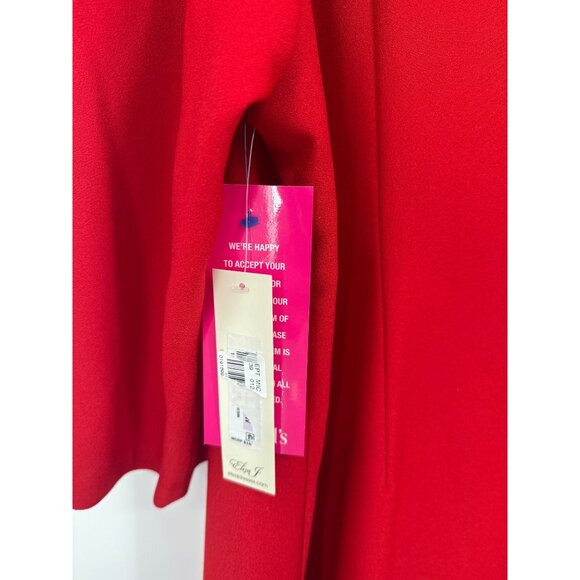 Eliza J Womens Red Bow Detail A-Line Dress size 22W plus new $169 - Picture 5 of 7